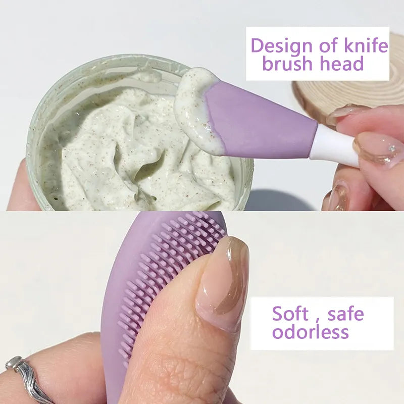 Silicone Double-Sided Moisturizing Face Brush