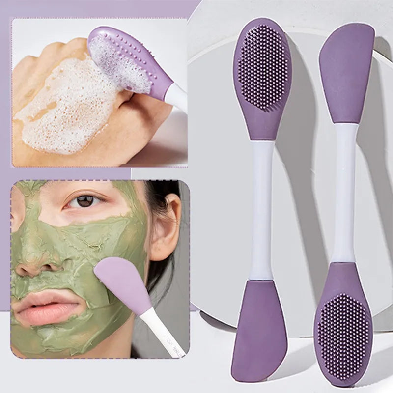 Silicone Double-Sided Moisturizing Face Brush